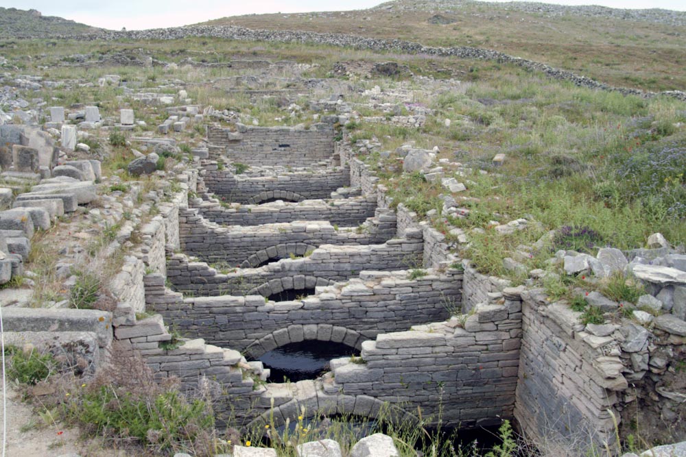 Greece, Delos Island, Cisterns