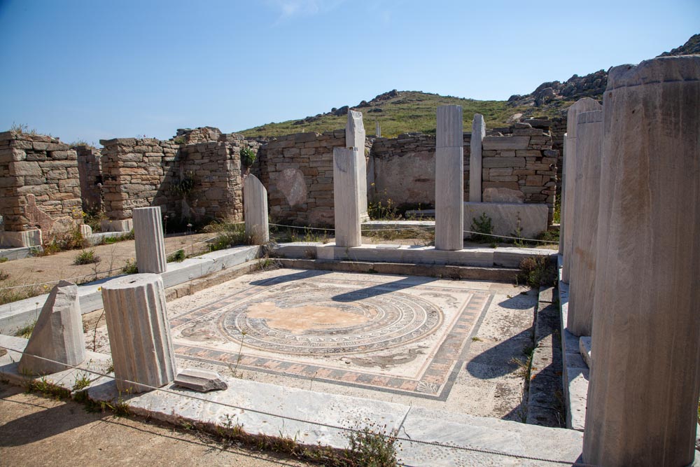 Greece, Delos Island, House of the Dolphins