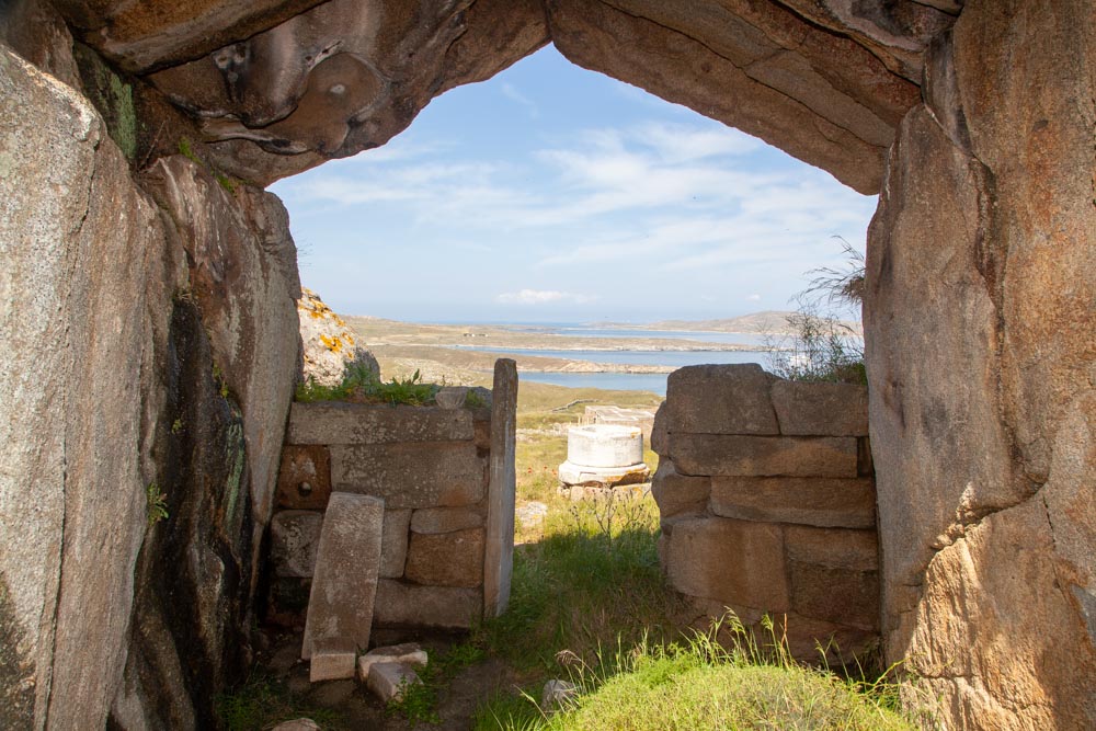 Greece, Delos Island, Kynthos Cave