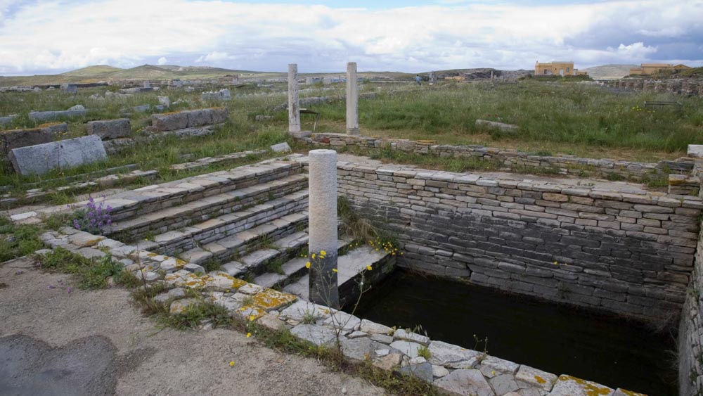 Greece, Delos Island, Minoan fountain