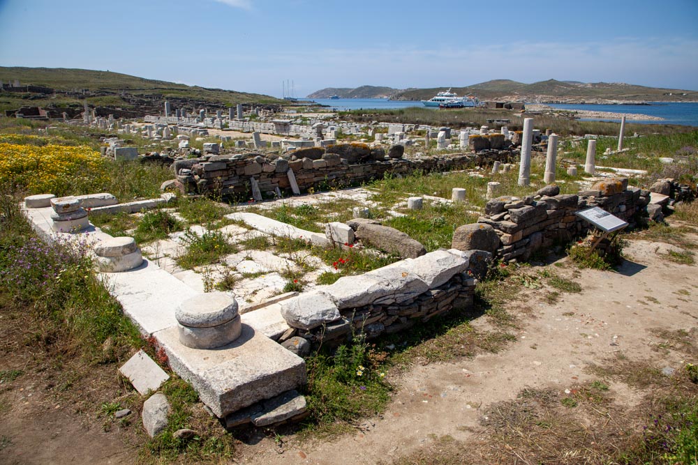 Greece, Delos Island, Oikos (House) of the Naxians