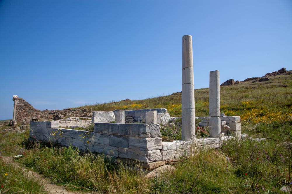 Greece, Delos Island, Temple of Hera