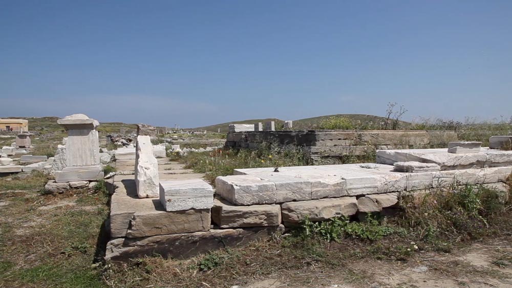 Greece, Delos Island, Temple of the delians