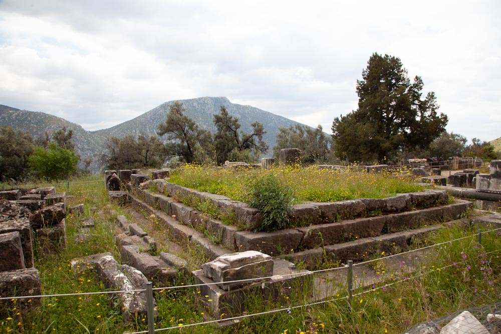 Greece, Delphi, Doric treasury