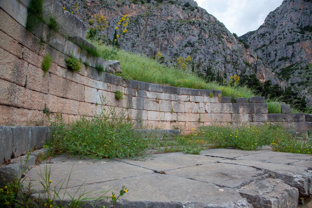 Greece, Delphi, Monument to the Kings of Argos