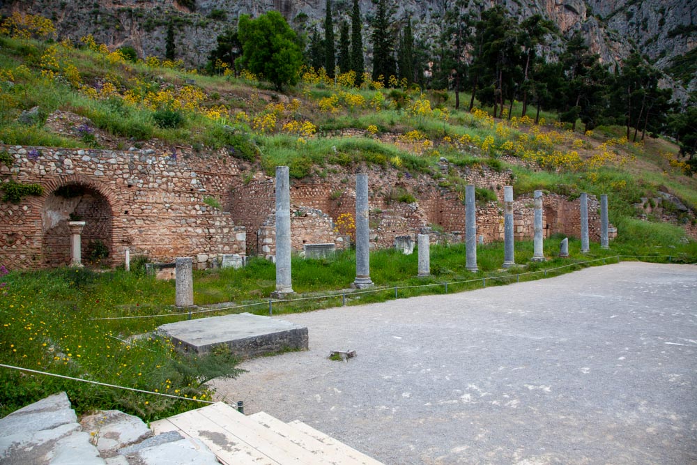 Greece, Delphi, Roman Agora