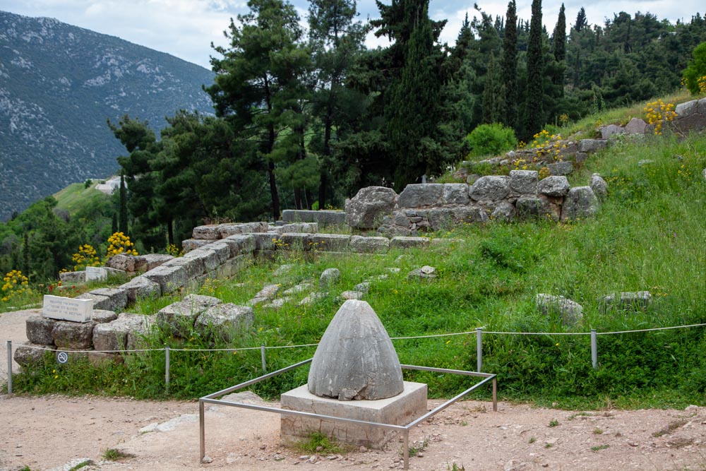 Greece, Delphi, Sacred Omphalos stone