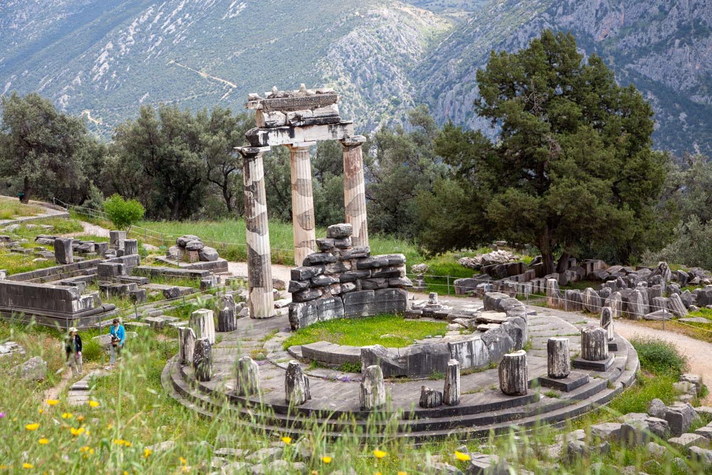 Greece, Delphi, Tholos (Heroon of Phylakos)