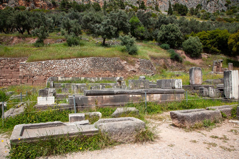 Greece, Delphi, Treasury of Massilia