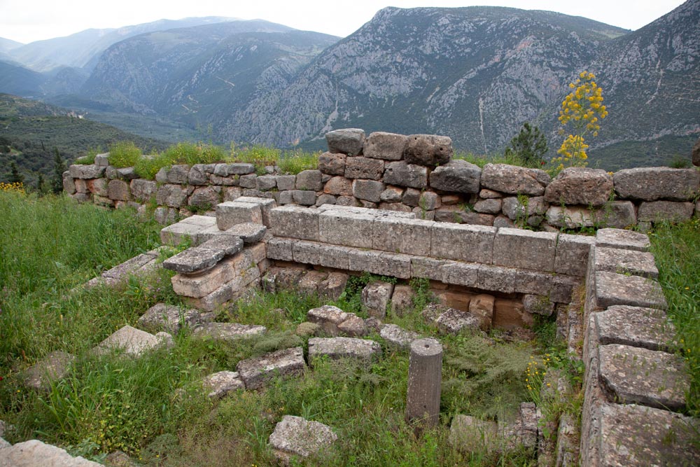 Greece, Delphi, Treasury of Sikyon