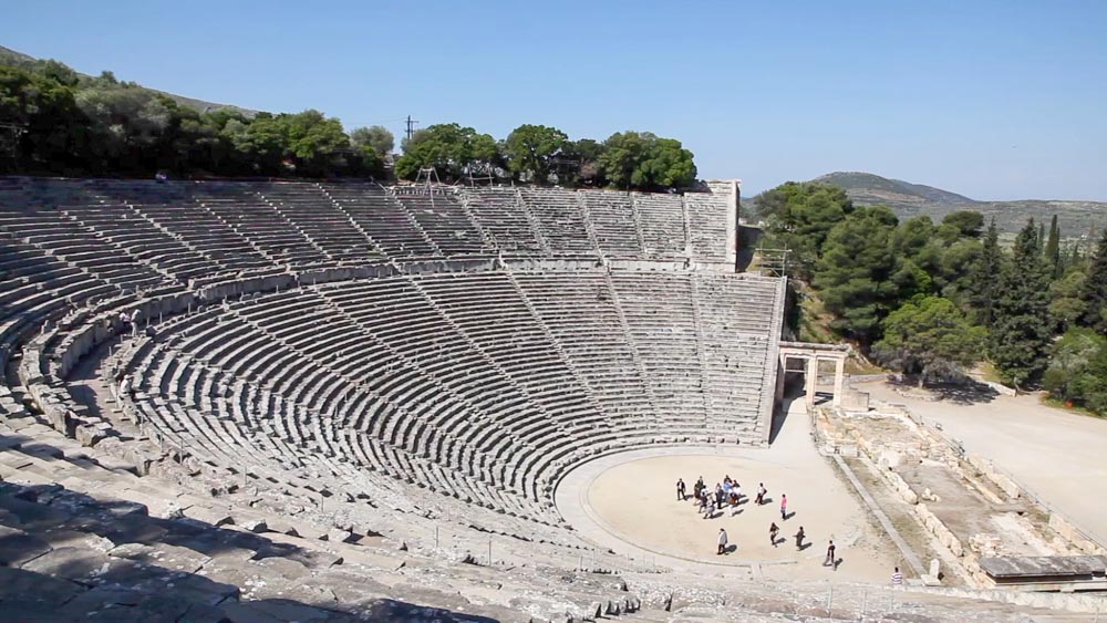 Greece, Epidauros, Greek theatre