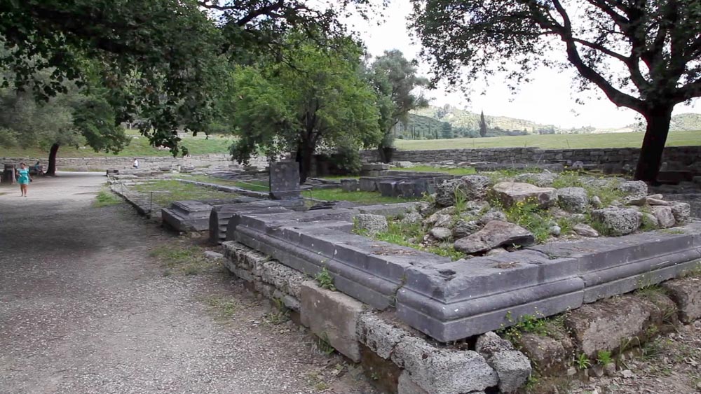Greece, Olympia, Echo stoa