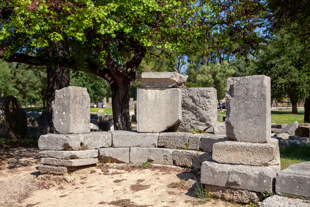 Greece, Olympia, Exedra