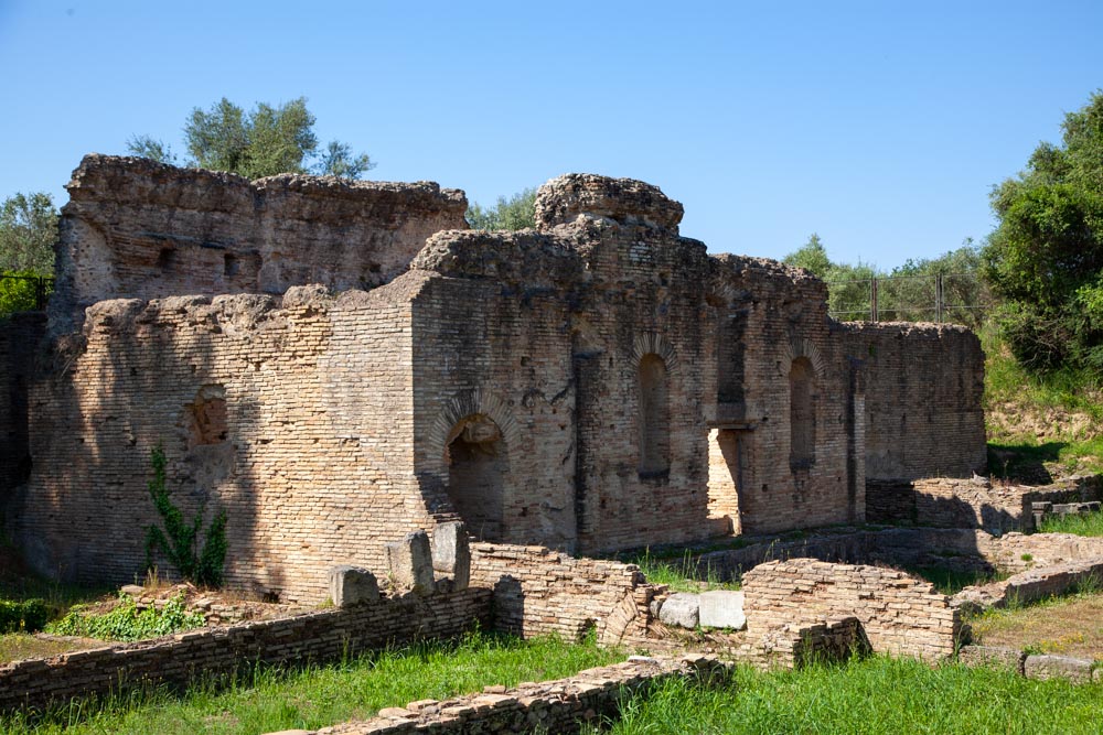 Greece, Olympia, Greek building