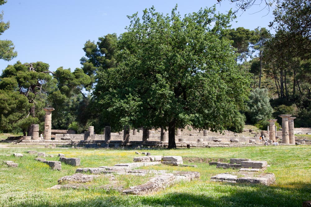 Greece, Olympia, Pelopion tomb and altar