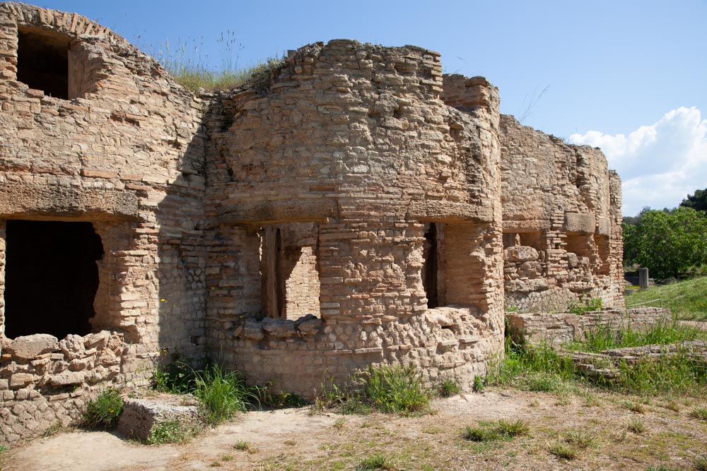 Greece, Olympia, Roman baths