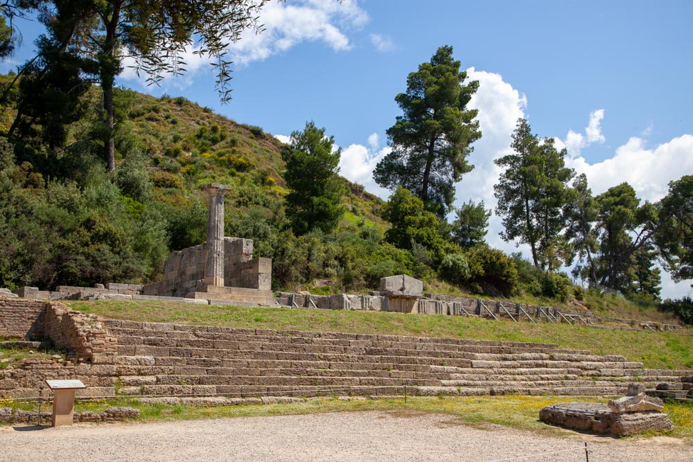 Greece, Olympia, Terrace of the Thesauroi