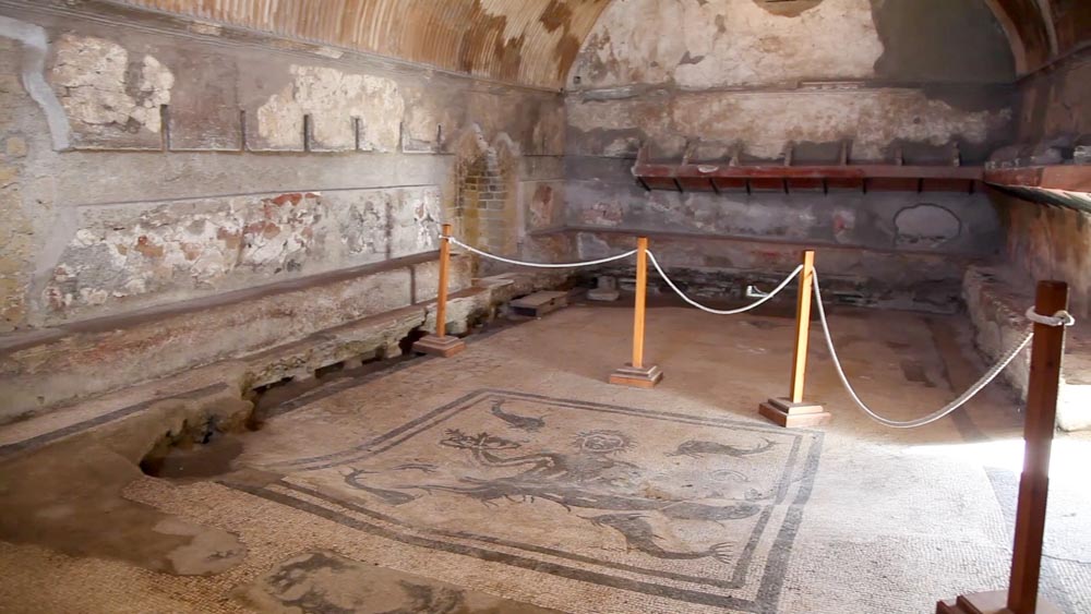 Italy, Herculaneum - Central baths