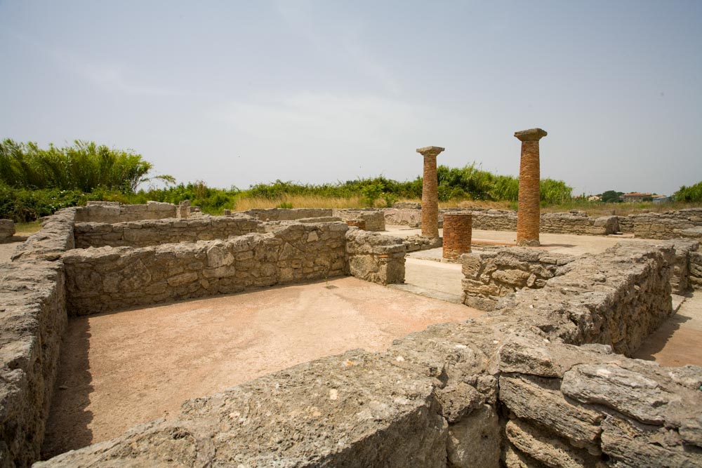 Italy, Paestum - Buildings
