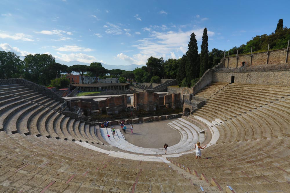 Italy, Pompeii, Large Theatre