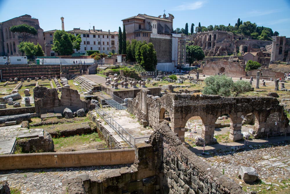 Italy, Rome, Roman Forum - Basilica Aemilia