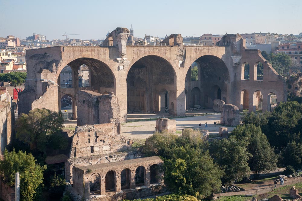 Italy, Rome, Roman Forum - Basilica of Maxentius