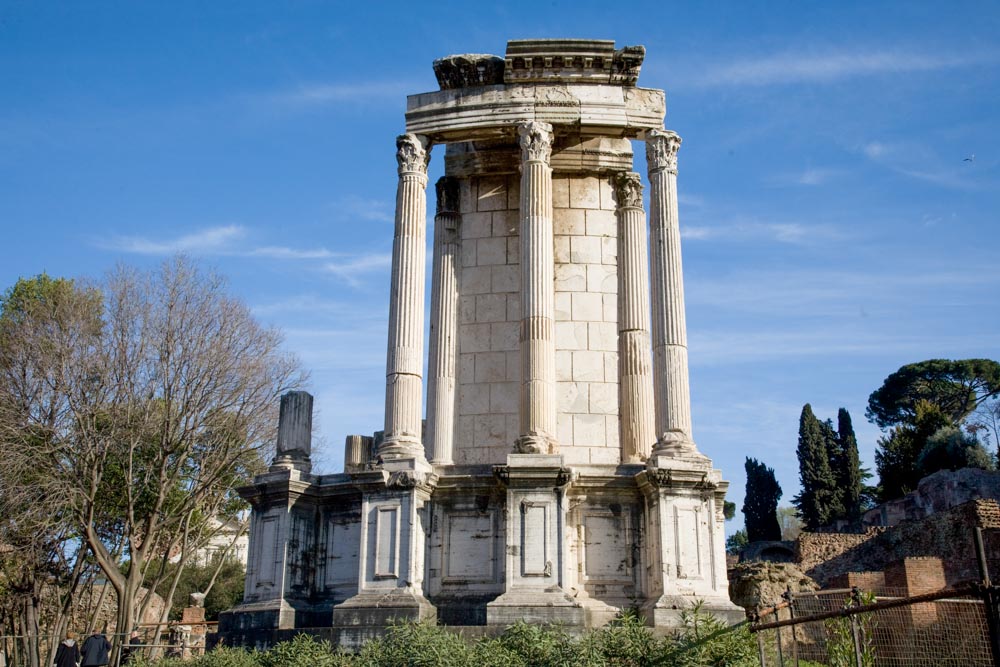 Italy, Rome, Roman Forum - Temple of Vesta
