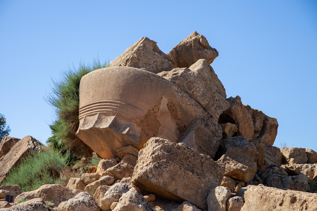 Italy, Sicily - Agrigento - Temple of the Olympian Zeus