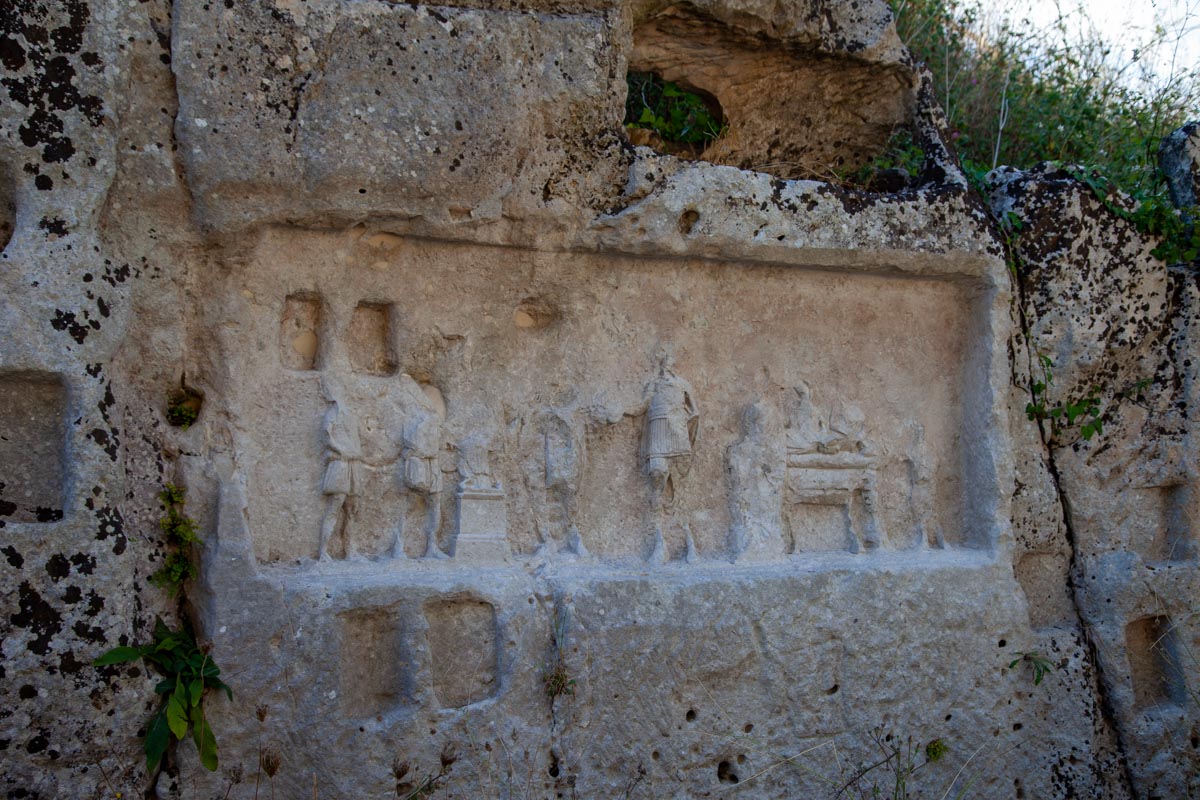 Italy, Sicily - Akrai bas-relief