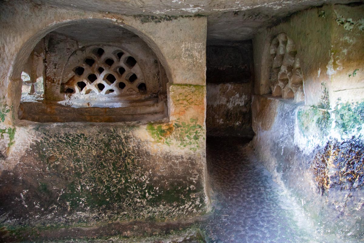 Italy, Sicily - Akrai burial caves
