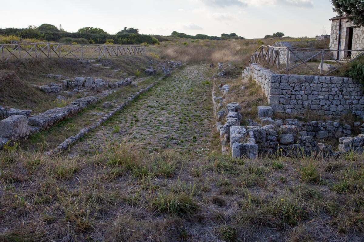 Italy, Sicily - Akrai Hellenistic-Roman road
