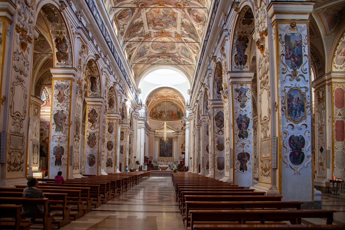 Italy, Sicily - Caltanissetta, Cathedral  Santa Maria la Nova - nave