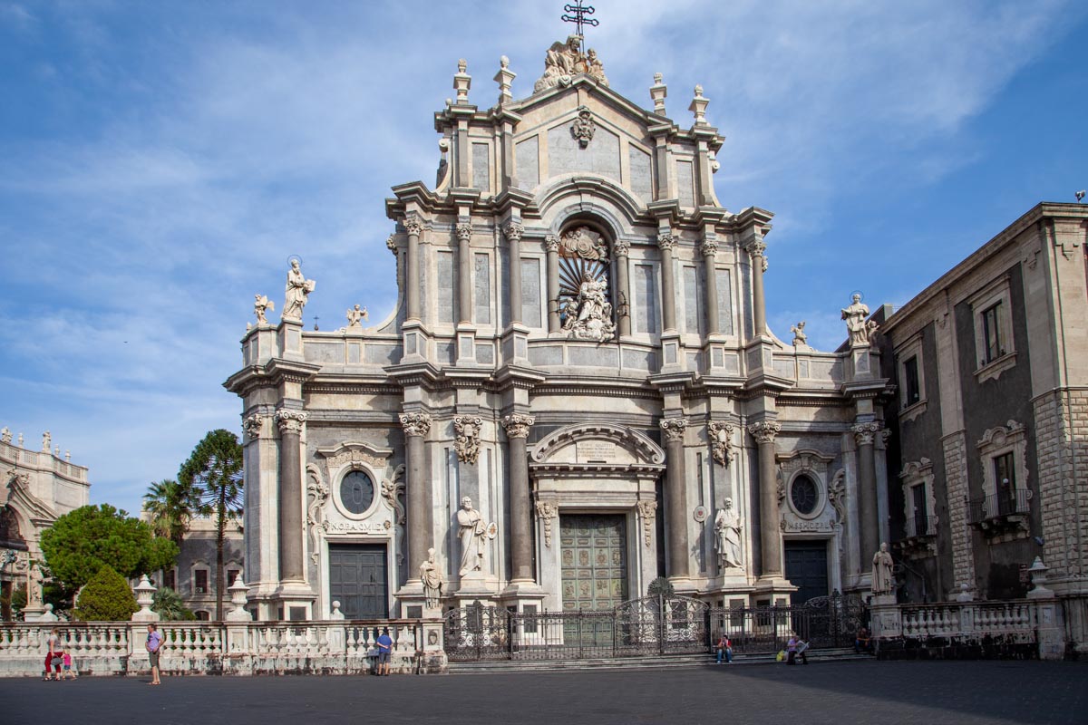 Italy, Sicily - Catania Cathedral of Saint Agatha - Facade
