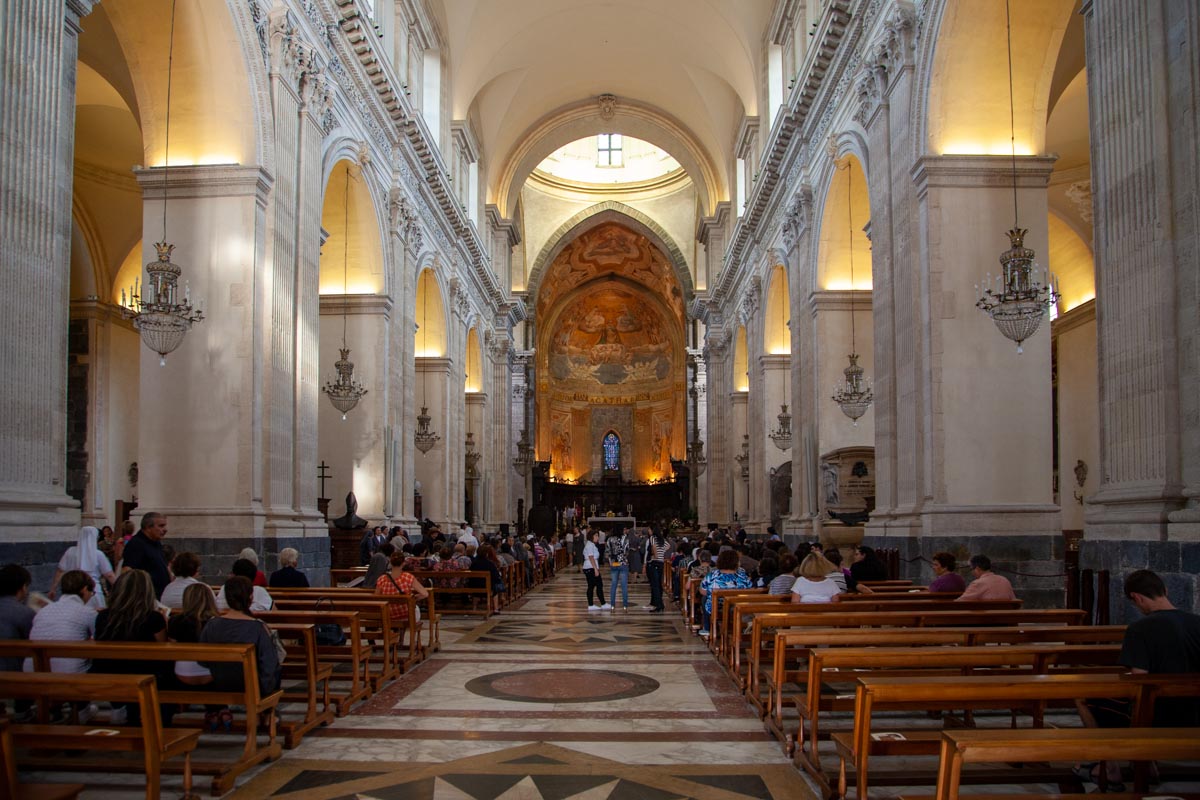 Italy, Sicily - Catania Cathedral of Saint Agatha - Nave
