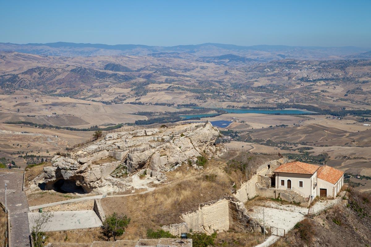 Italy, Sicily - Enna Cicero rock