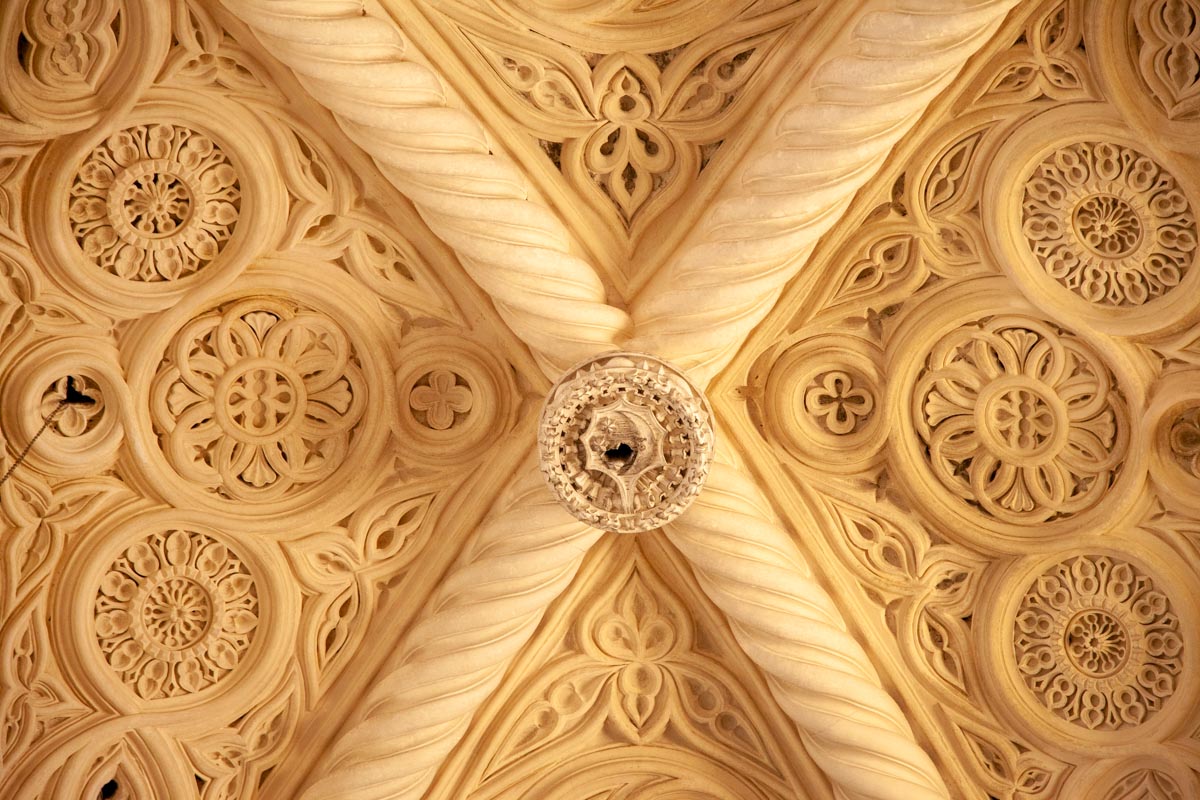 Italy, Sicily - Erice Cathedral - Ceiling