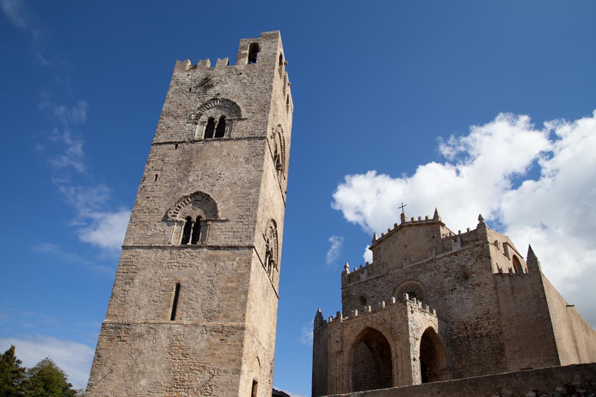 Italy, Sicily - Erice Cathedral - Bell Tower