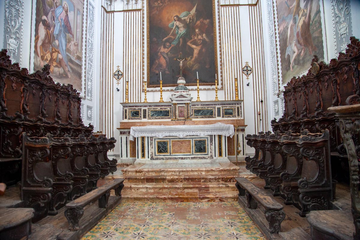 Italy, Sicily - Erice San Martino church - Choir