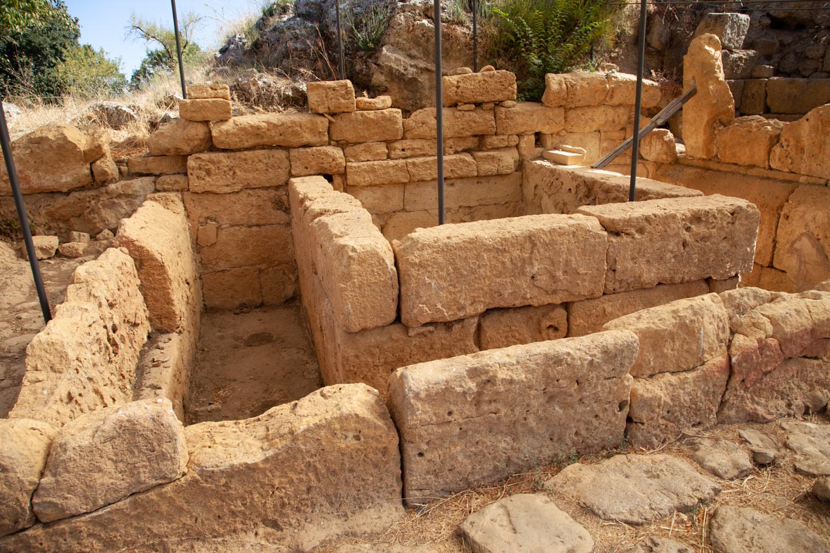 Italy, Sicily - Morgantina - Fountain House