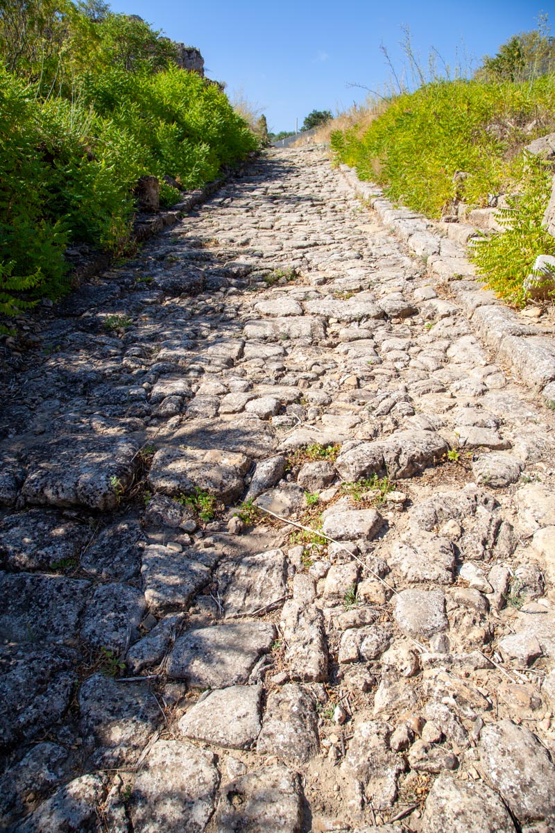 Italy, Sicily - Morgantina - Roman Road
