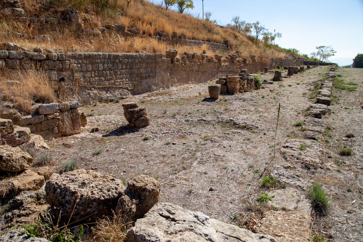 Italy, Sicily - Morgantina - Stoa