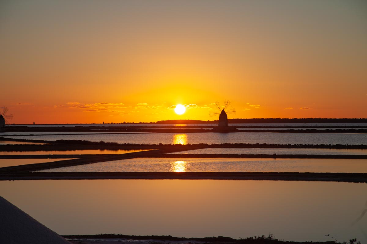Italy, Sicily - Motya salt production