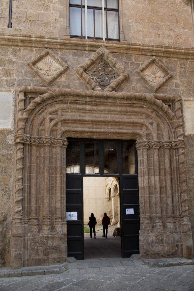Italy, Sicily - Palermo, Abatellis Palace - facade