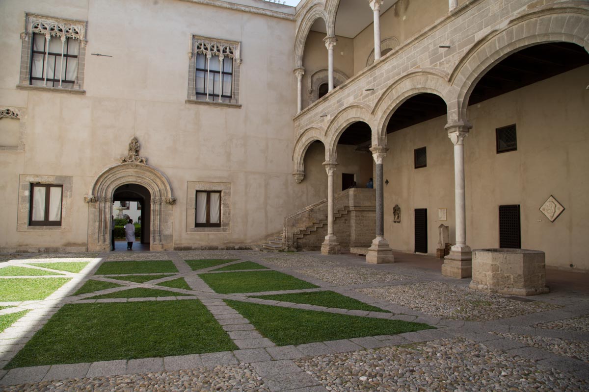 Italy, Sicily - Palermo, Abatellis Palace view