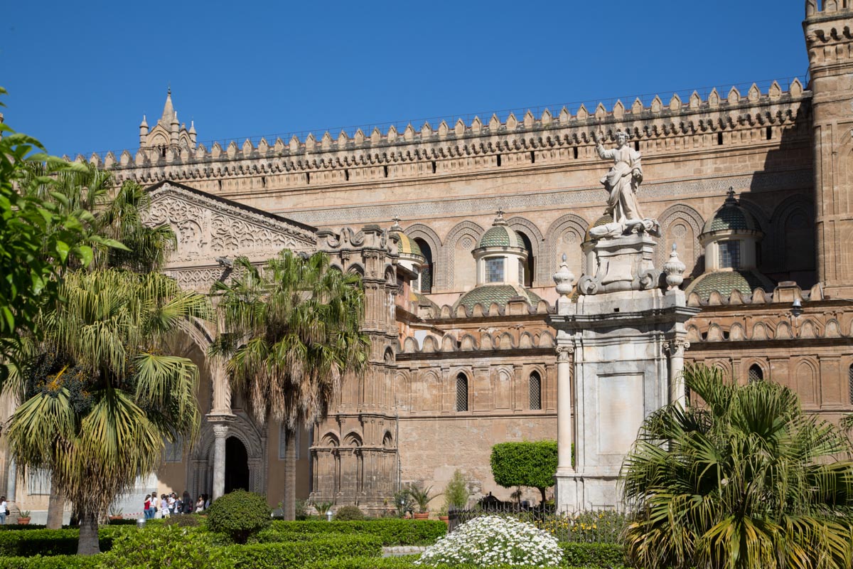 Italy, Sicily - Palermo, Cathedral - facade