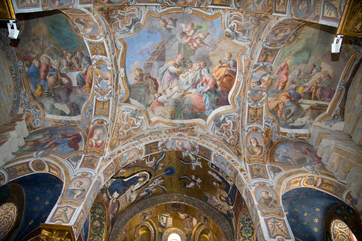 Italy, Sicily - Palermo, Martorana (Santa Maria Dell'Ammiraglio) -paintings