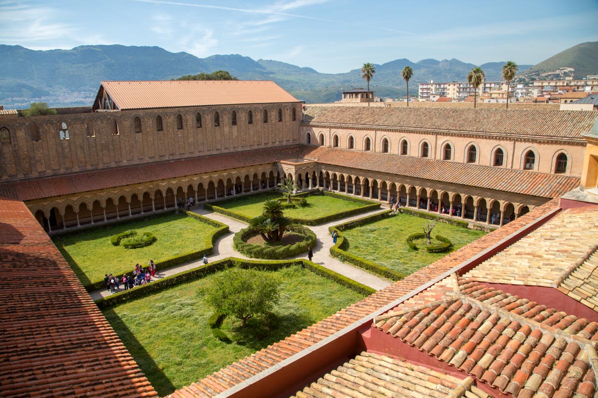 Italy, Sicily - Palermo, Monreale Cathedral -clioster