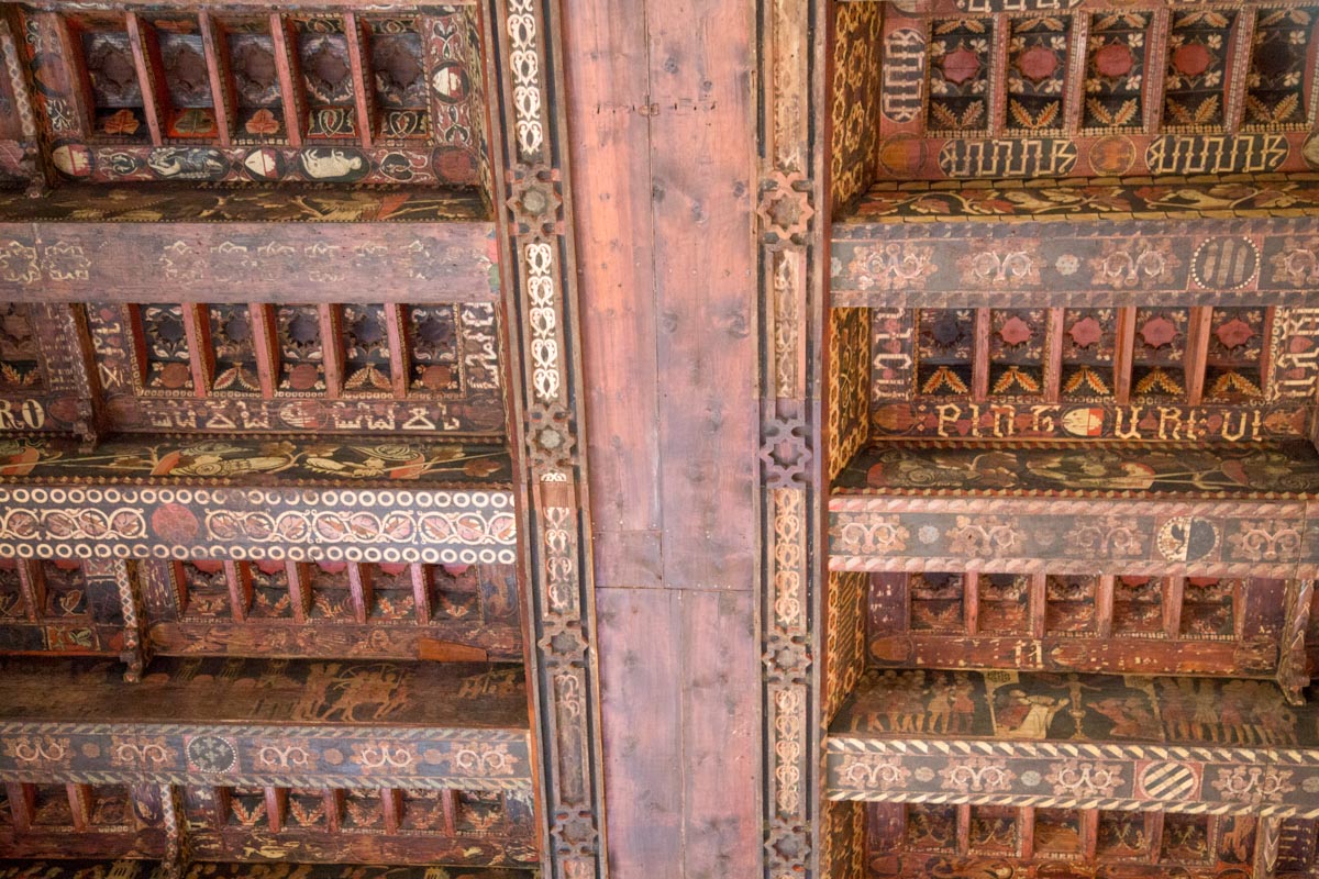 Italy, Sicily - Palermo, Palazzo Chiaramonte-Steri-ceiling