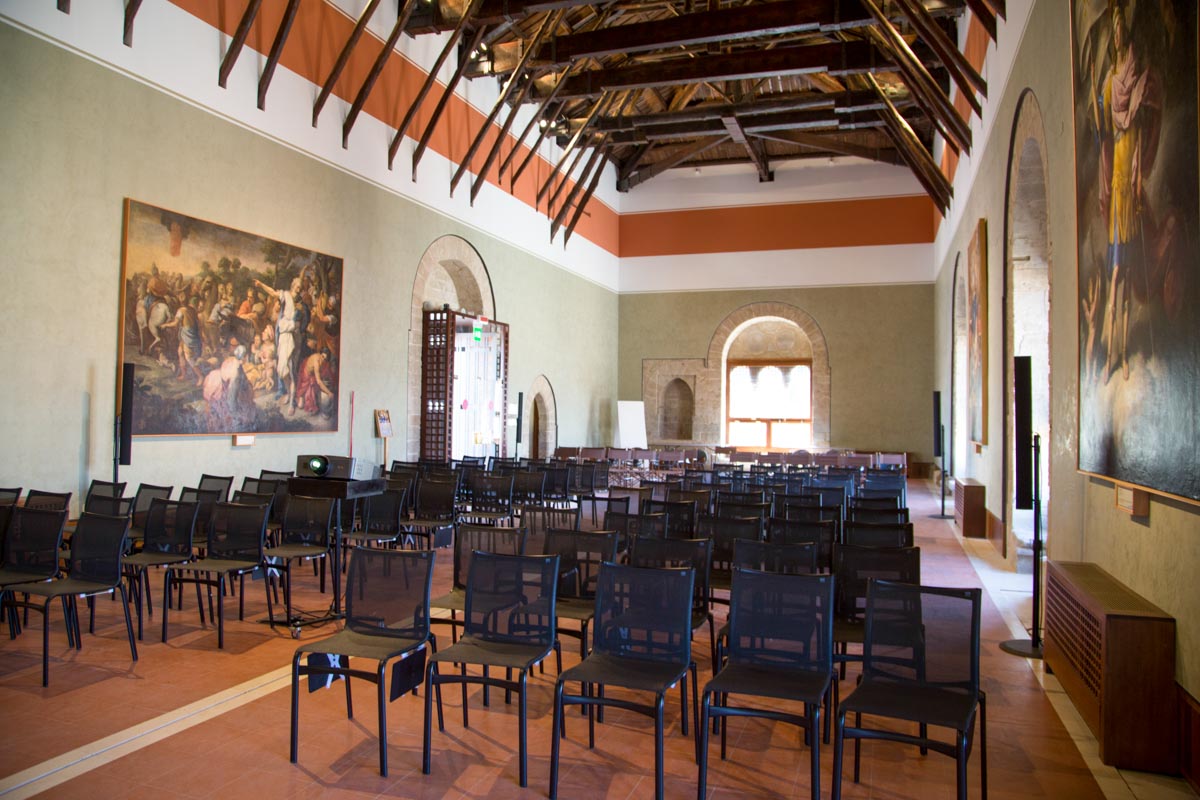 Italy, Sicily - Palermo, Palazzo Chiaramonte-Steri-hall
