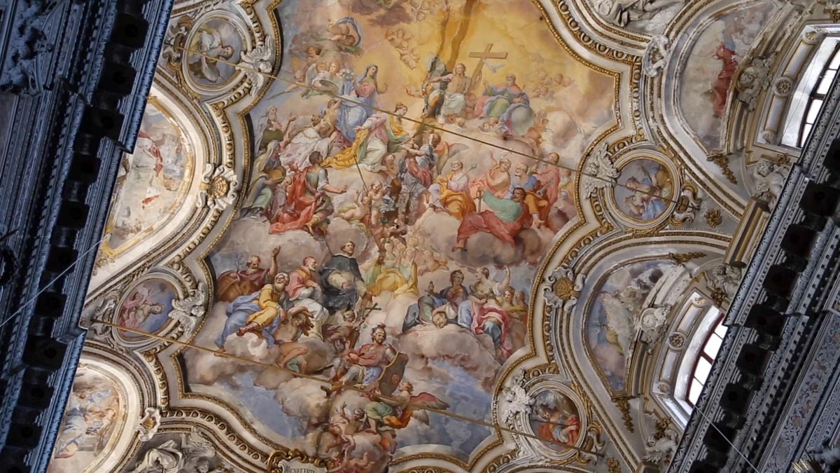 Italy, Sicily - Palermo, Saint Catherine of Alexandria - ceiling